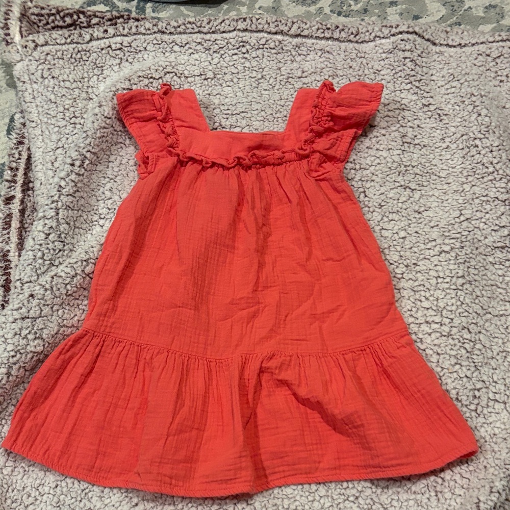 Cat & Jack Vibrant Red Ruffle Dress